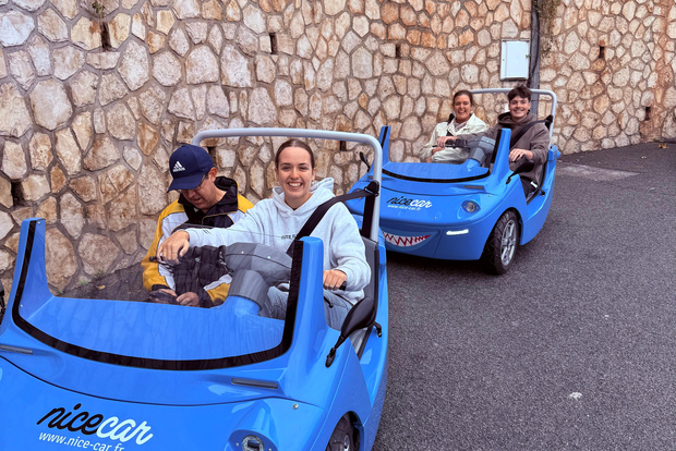 Da Nizza: guida e segui la guida - tour panoramico a 3 ruote