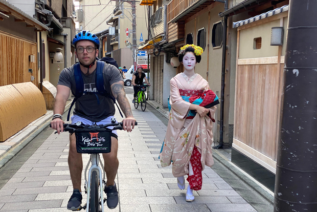 Kyoto: Tour di un giorno intero in bicicletta con pranzo leggero