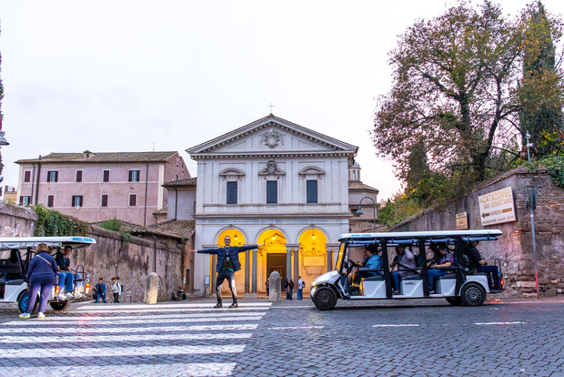 Rome: Catacombs and Appian Way Golf Cart Small-Group Tour