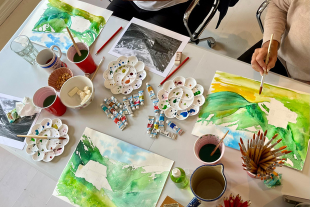 卑尔根:用水彩描绘挪威风景