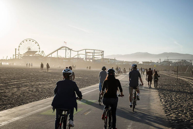 Santa Monica: noleggio bici per l'intera giornata