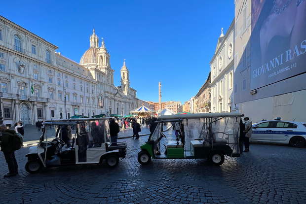 Rome: Imperial City Tour by Golf Cart with Optional Transfer