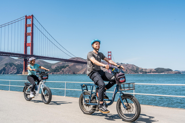 San Francisco: noleggio di biciclette elettriche con opzione traghetto