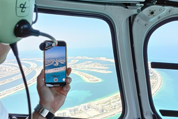 Dubai: avventura in elicottero sopra The Palm