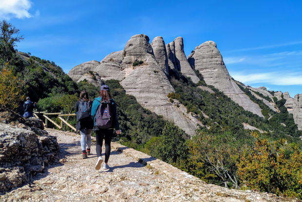 From Barcelona: Montserrat Hiking Off the Beaten Path