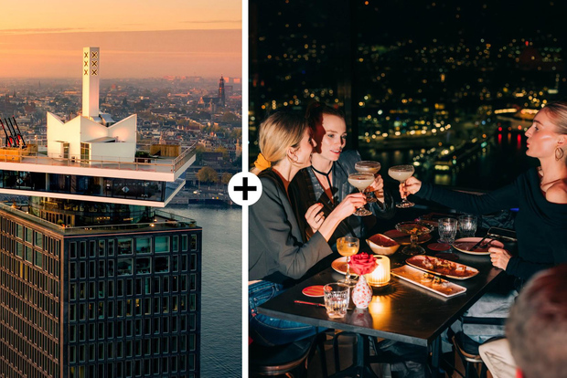 Amsterdam: Biglietto per la vedetta A'DAM e voucher per il pranzo o la cena