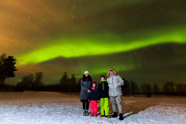 Da Rovaniemi: Tour fotografico dell'aurora boreale con pick-up