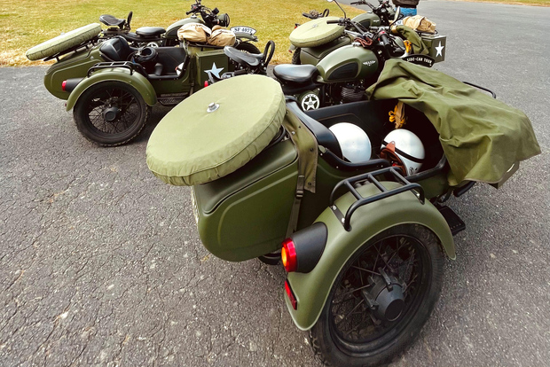 Da Bayeux: Tour di mezza giornata in Normandia con Sidecar della Seconda Guerra Mondiale