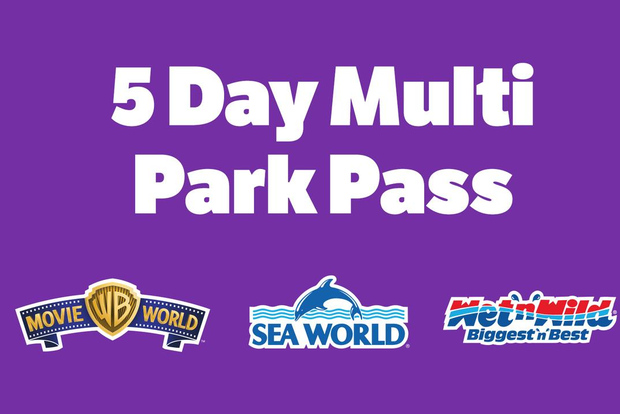 Guldkusten: Movie World, Sea World & Wet'n'Wild 5-dagars pass