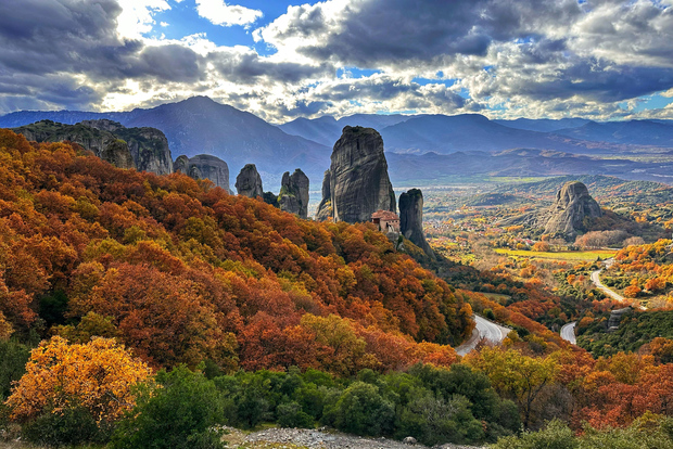 Från Kalabaka eller Kastraki: Morgontur till klostret Meteora