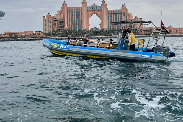 45 分钟游船惊险刺激：阿拉伯塔、哈利法塔和冰淇淋