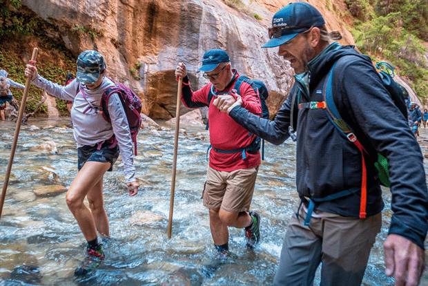 From Springdale: The Zion Narrows Hike with Lunch