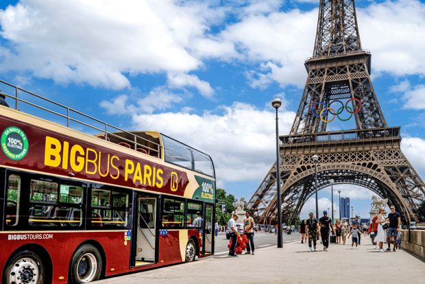 Parigi: Tour del Big Bus in autobus Hop-on Hop-off con crociera opzionale