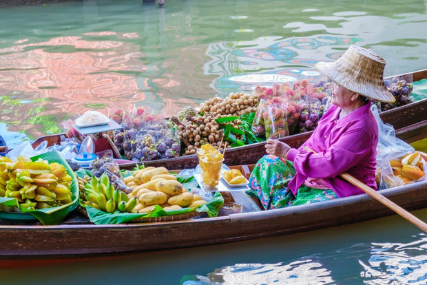 Bangkok: escursione in auto a Damnoen Saduak e al mercato ferroviario