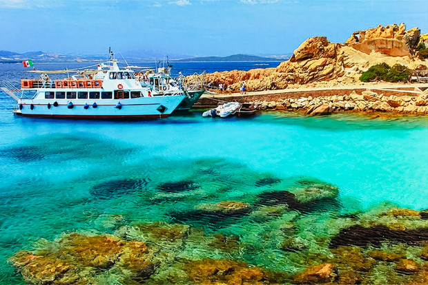 From Palau: La Maddalena Archipelago Day Tour by Boat