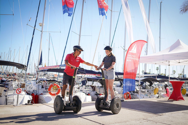 Barcelona: Segway Tour & Sailing Experience: Barcelona: Segway Tour & Sailing Experience