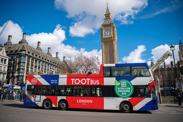 伦敦：Tootbus 观光巴士（可选河游船）