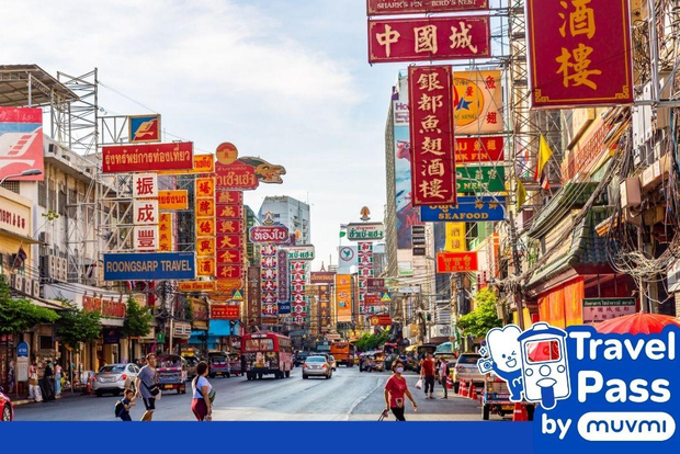 Bangkok: Tuk Tuk Day Pass App & Boat Chao Phraya River