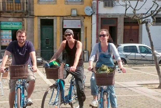 Tour in bicicletta al tramonto a Porto