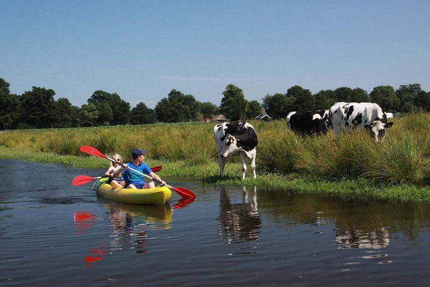 Amsterdam: Tour guidato in bicicletta e kayak della campagna