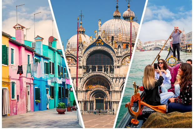 威尼斯：圣马可、总督宫、穆拉诺岛和布拉诺岛一日游