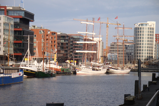 Porto di Amburgo: visita guidata di 3,5 ore in bicicletta