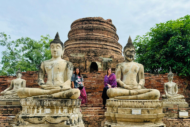 曼谷：大城府和当地市场之旅（西班牙语或英语）