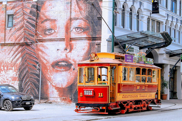 Christchurch: Hop-On Hop-Off Tour by Vintage Tram