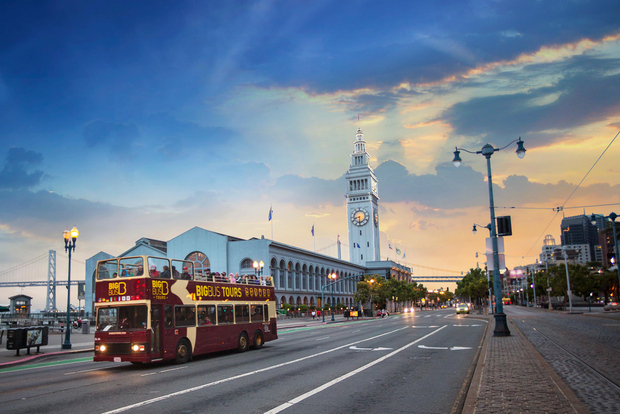 San Francisco: Sightseeing Sunset Tour by Open-Top Bus
