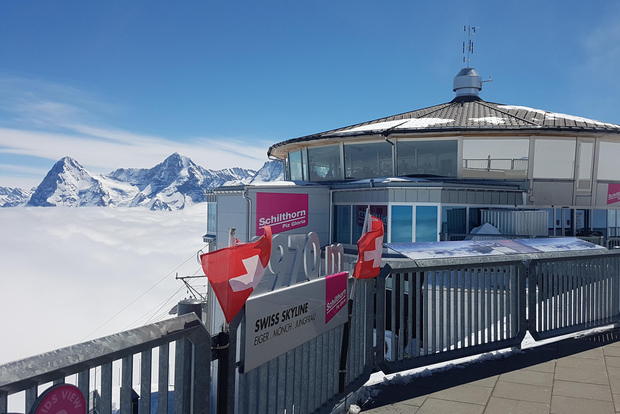 Excursión privada de un día al monte Schilthorn y Mürren desde Zúrich