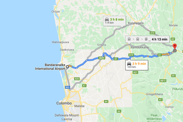 科伦坡：科伦坡机场 (CMB) 和康提市区接送