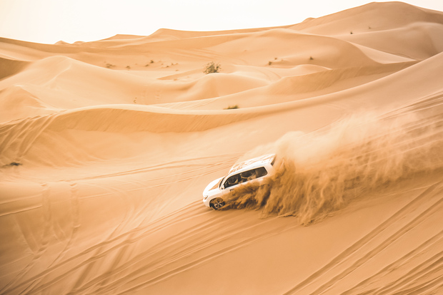 Doha: safari di mezza giornata nel deserto, quad, cammelli e mare interno