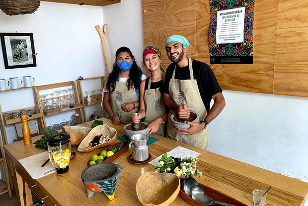 Oaxaca: clase de cocina vegetariana con visita al mercado