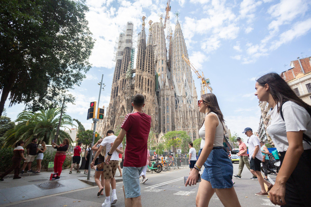 Barcellona: Tour guidato veloce della Sagrada Familia