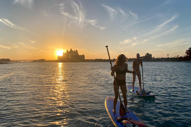 Dubai: tour in paddle board a Palm Jumeirah