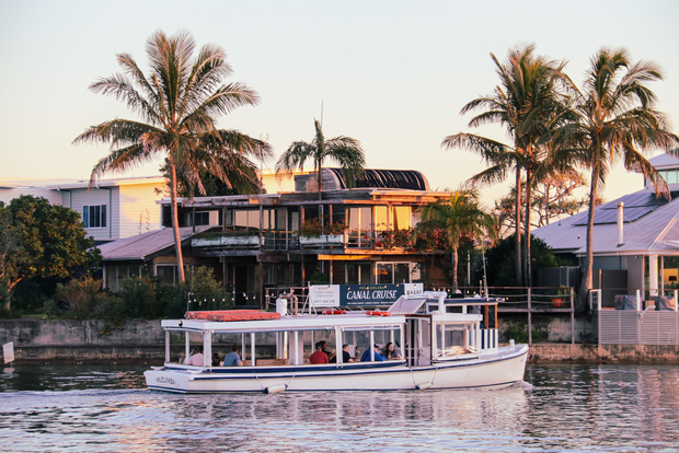 Mooloolaba: crucero por el canal Sunshine Coast al atardecer
