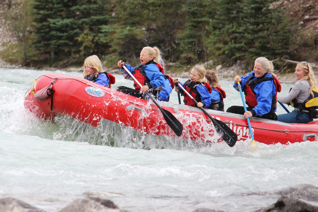Jasper National Park Familienfreundliches Rafting-Abenteuer
