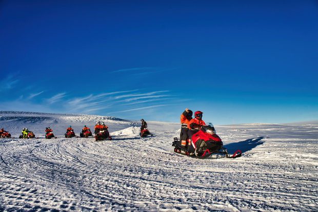 Da Geysir: Avventura in motoslitta sul ghiacciaio Langjökull