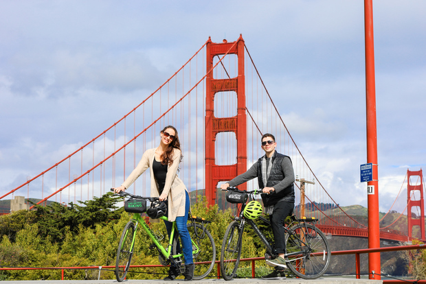 San Francisco: Bike Rental from Golden Gate Bridge with Map