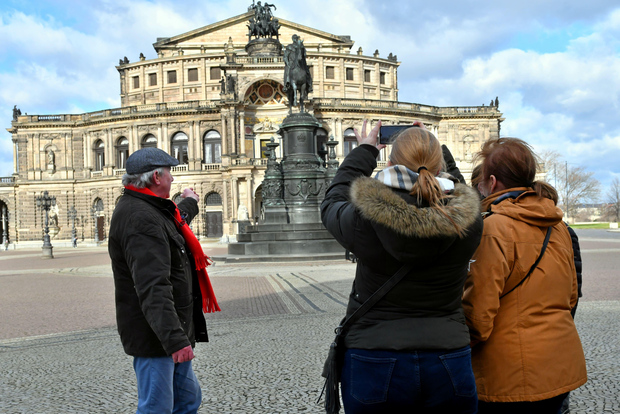 Dresda: Tour panoramico a piedi in inglese