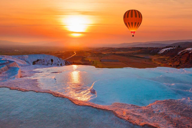 Pamukkale: volo in mongolfiera con certificato di volo