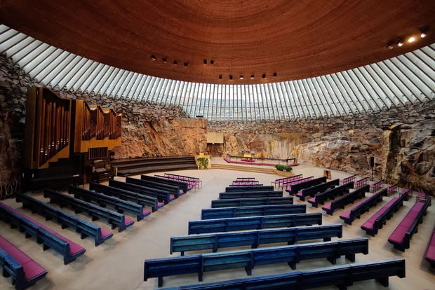 Helsinque: Ingresso para a Igreja Temppeliaukio