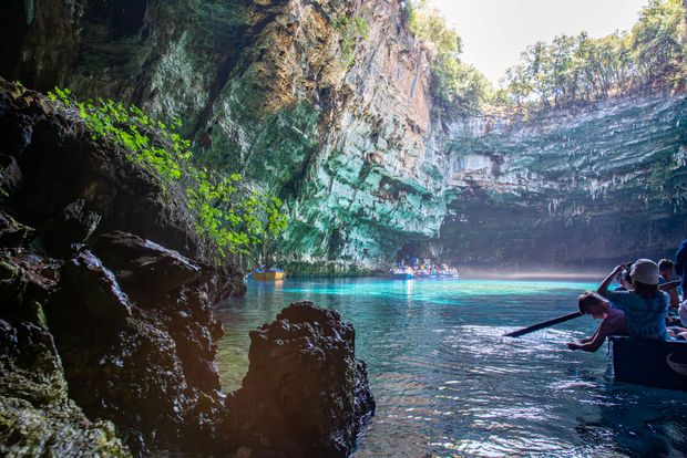 Cefalonia: Tour di mezza giornata del lago di Melissani e della grotta di Drogarati
