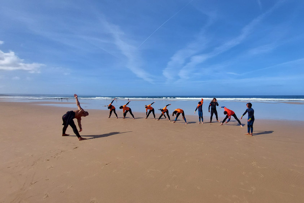 Sabura Surf Lezioni e noleggi: F. da Telha Beach vicino a Lisbona