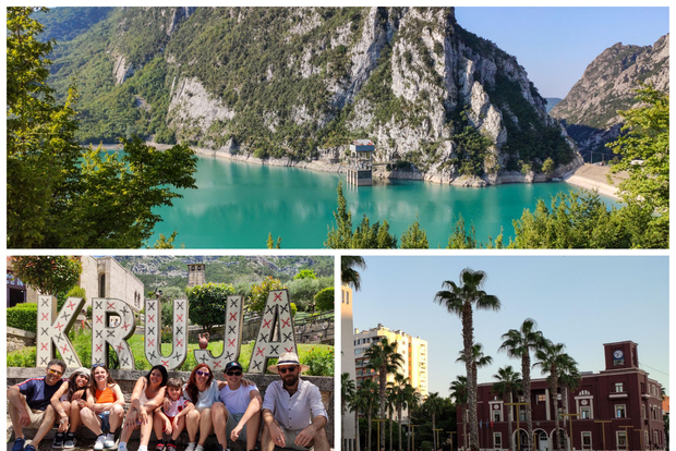 "Dagsutflykt till Bovillasjön, Kruja slott och Durrës stad"