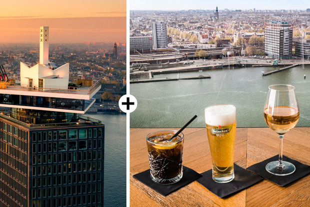 Amsterdam: biglietto d'ingresso all'A'DAM Lookout con 1 o 2 drink