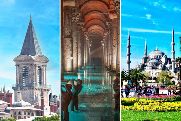 Istanbul-Kombi: Topkapı-Palast, Basilika-Zisterne & Blaue Moschee