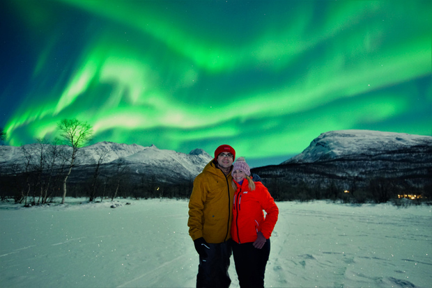 Tromsø: a caccia dell'aurora boreale in Mercedes Benz con foto