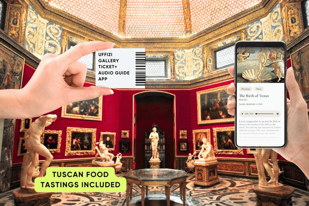 Florenz: Uffizien Priority Ticket & Masterpieces Audio App