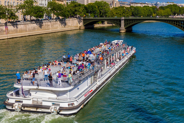 Paris - Seine Sightseeingkryssning på floden Seine med Bateaux Mouches